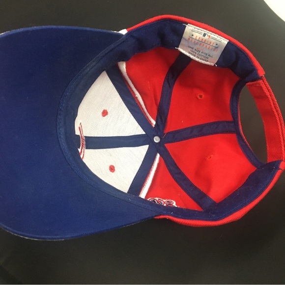 VTG MLB Chicago Cubs Baseball Cap Cubbies Red Blue White Hat​​​ - Picture 5 of 5